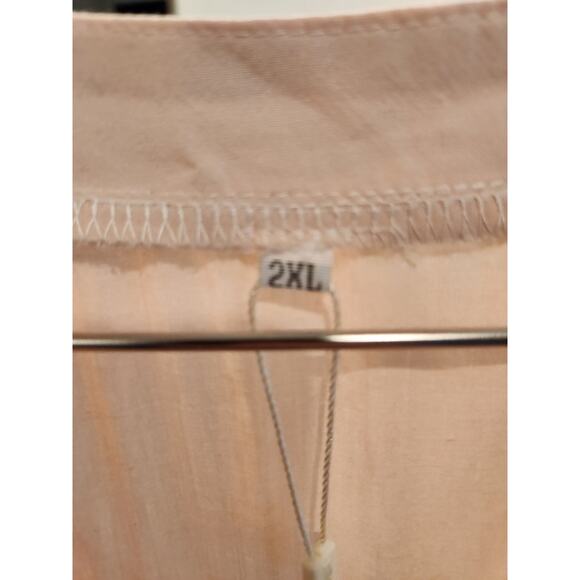 Milanpavilion Women's Blush Pink Tunic Dress, Button-Front‎ Detail, Size 2xl - Picture 3 of 4